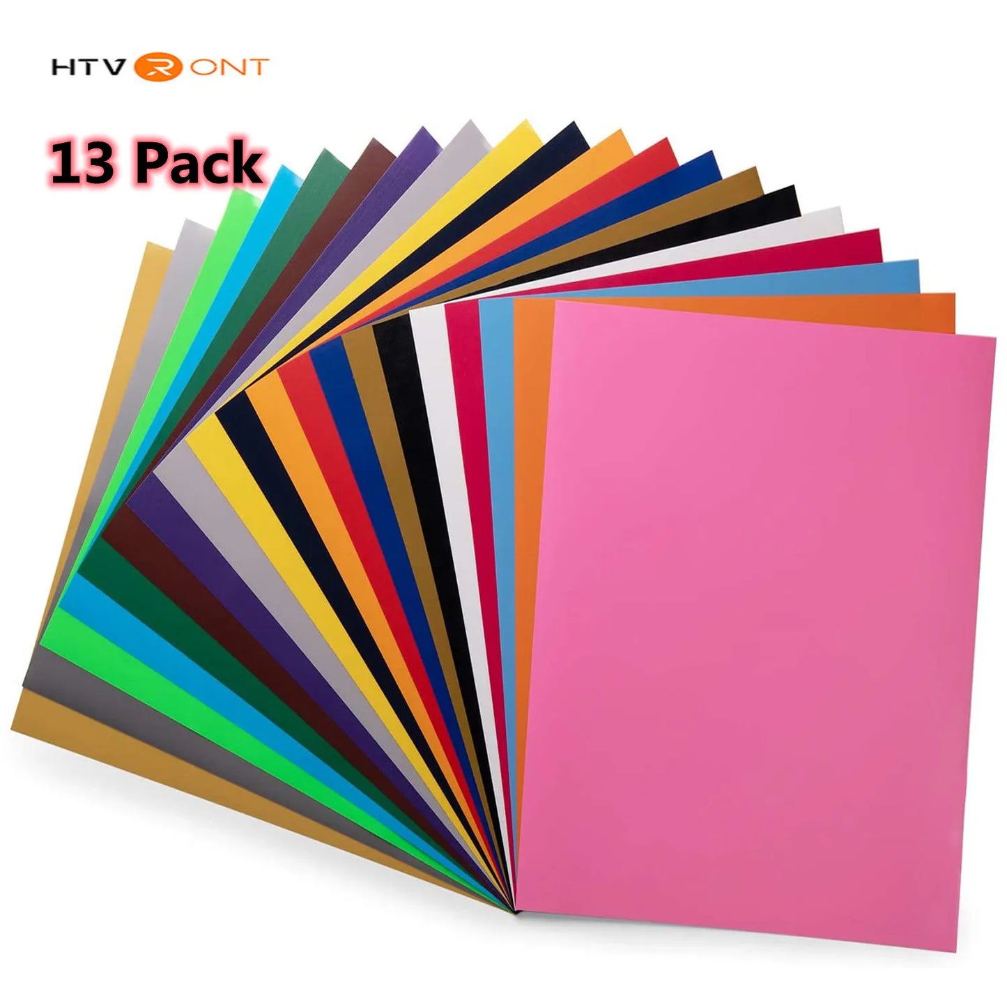 Cricut-kompatibel: HTV-Folien – 30 x 25 cm – Bunte PU-Bügelfolien für Textildruck mit Cricut & Transferpresse