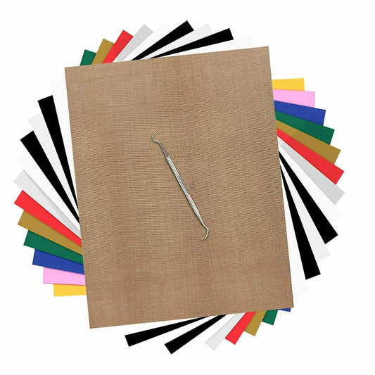 Cricut-kompatibel: HTV-Folien – 30 x 25 cm – Bunte PU-Bügelfolien für Textildruck mit Cricut & Transferpresse