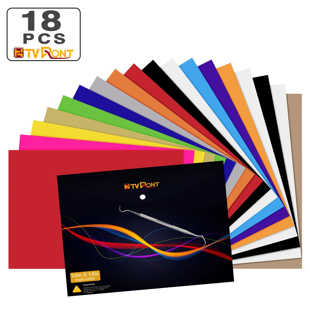 Cricut-kompatibel: HTV-Folien – 30 x 25 cm – Bunte PU-Bügelfolien für Textildruck mit Cricut & Transferpresse