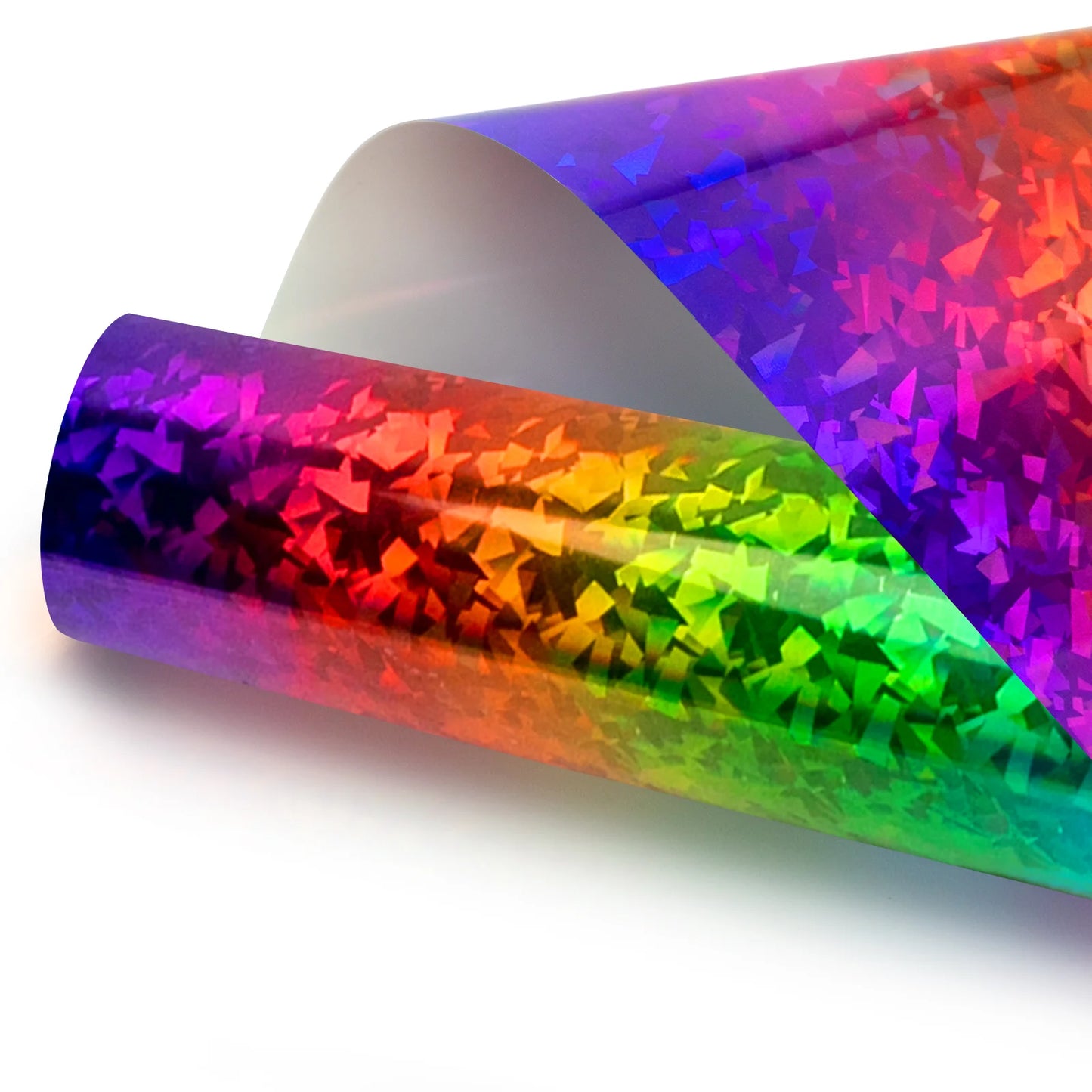 Cricut-kompatibel: Holografische HTV-Folie – Metallic Crystal – 30 x 150 cm – Flexfolie zum Aufbügeln