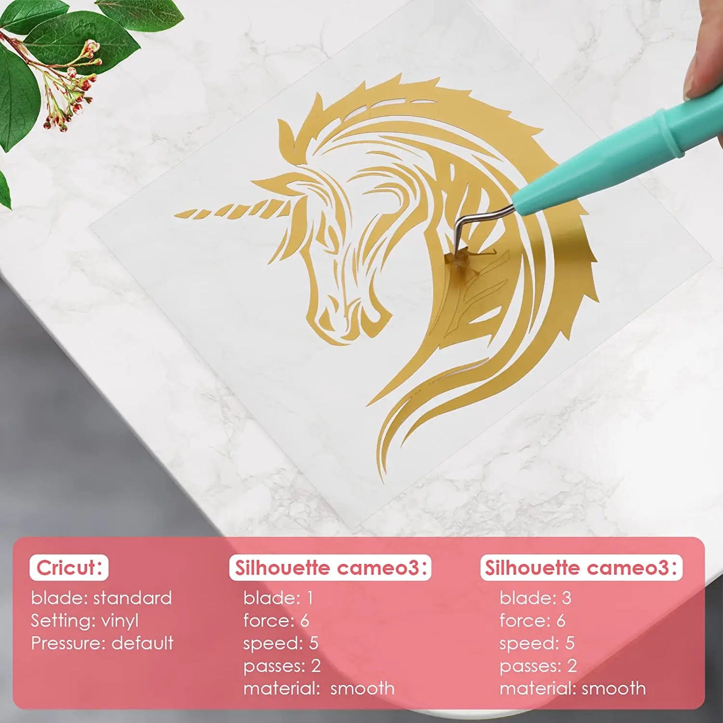 Cricut-kompatibel: 80/100 Vinylfolien 30 x 30 cm – Selbstklebende Deko-Folien mit Transferpapier für DIY & Becherdeko
