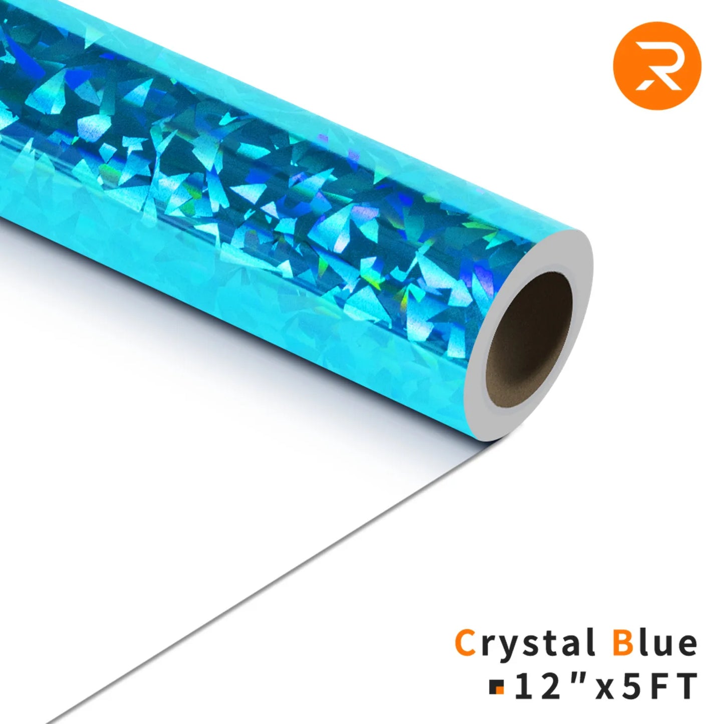 Cricut-kompatibel: Holografische HTV-Folie – Metallic Crystal – 30 x 150 cm – Flexfolie zum Aufbügeln
