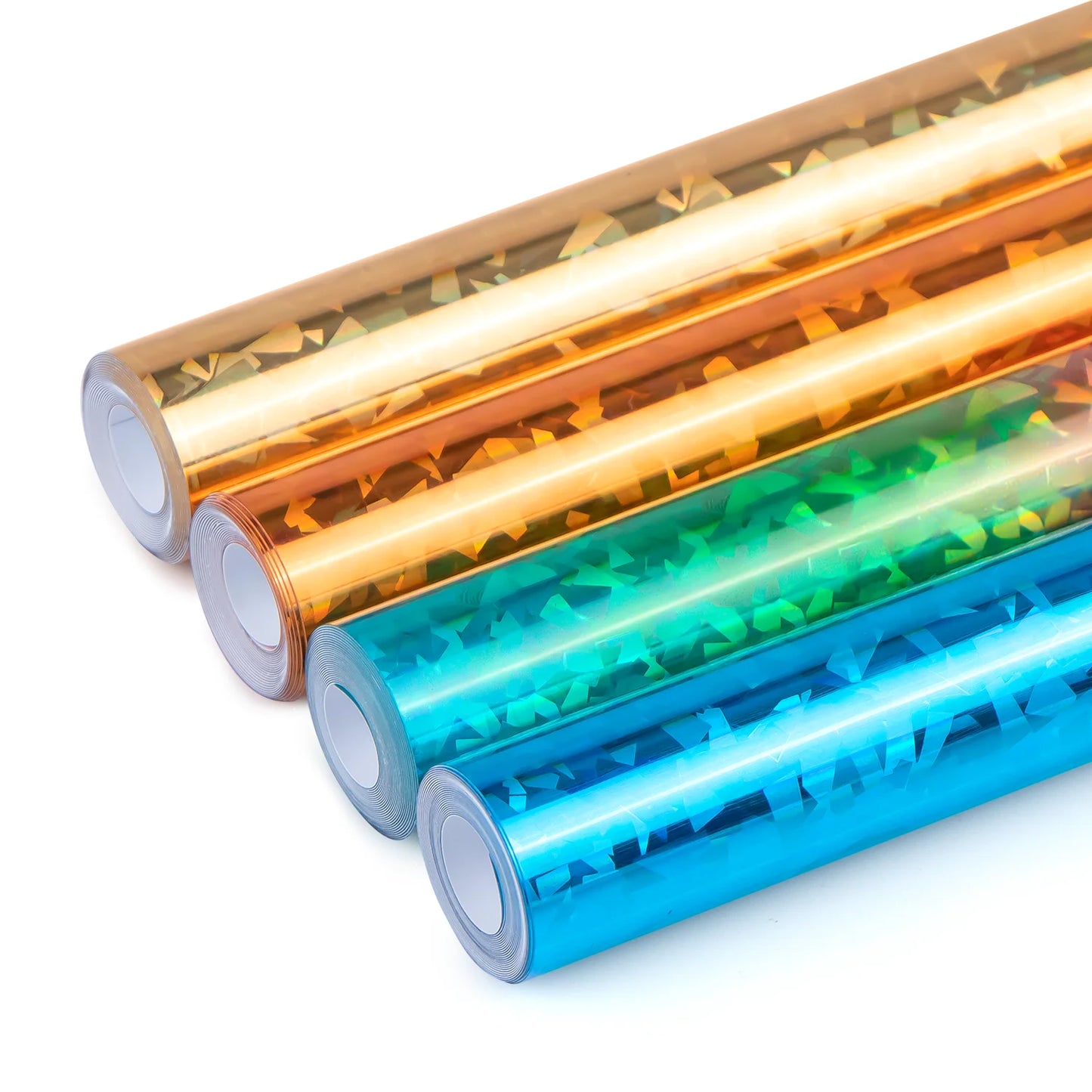 Cricut-kompatibel: Holografische HTV-Folie – Metallic Crystal – 30 x 150 cm – Flexfolie zum Aufbügeln