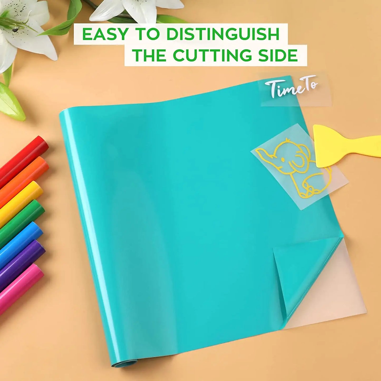 Cricut-kompatibel: 14/18 Rollen Permanent Vinyl – Bunte Plotter-Klebefolie 12x91 cm für Tassen, Gläser, Handyhüllen & mehr