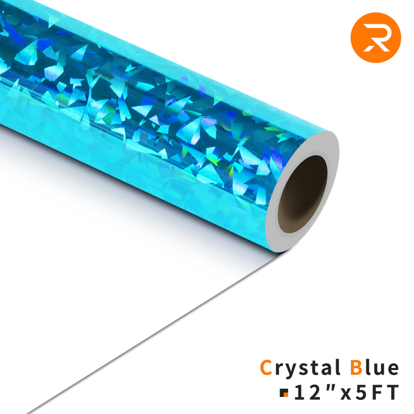 Cricut-kompatibel: Holografische HTV-Folie – Metallic Crystal – 30 x 150 cm – Flexfolie zum Aufbügeln