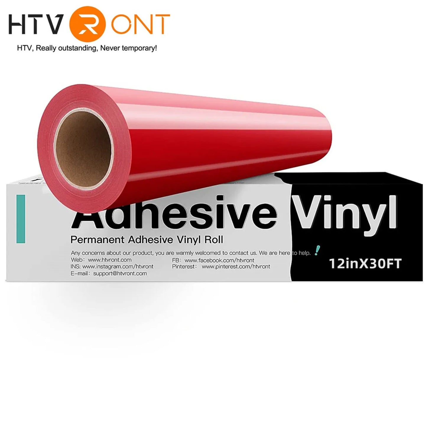 Cricut-kompatibel: Bunte Permanent-Vinylfolie – 30 x 900 cm – Selbstklebende Deko-Folie für DIY-Projekte