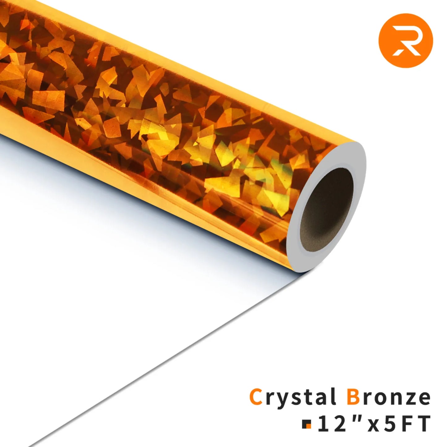 Cricut-kompatibel: Holografische HTV-Folie – Metallic Crystal – 30 x 150 cm – Flexfolie zum Aufbügeln