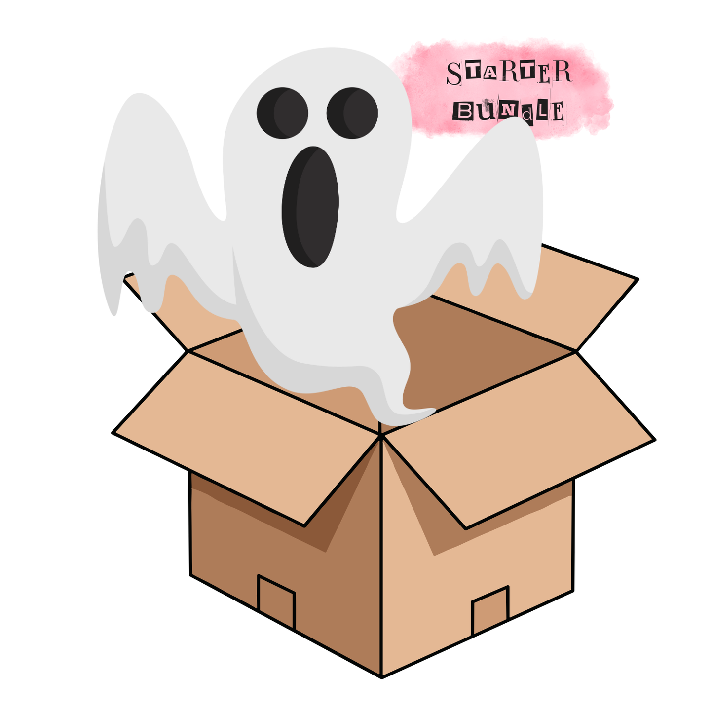 Halloween Vinyl Starter Mystery Box – 50 SVGs + 1 Schwarze Vinylrolle
