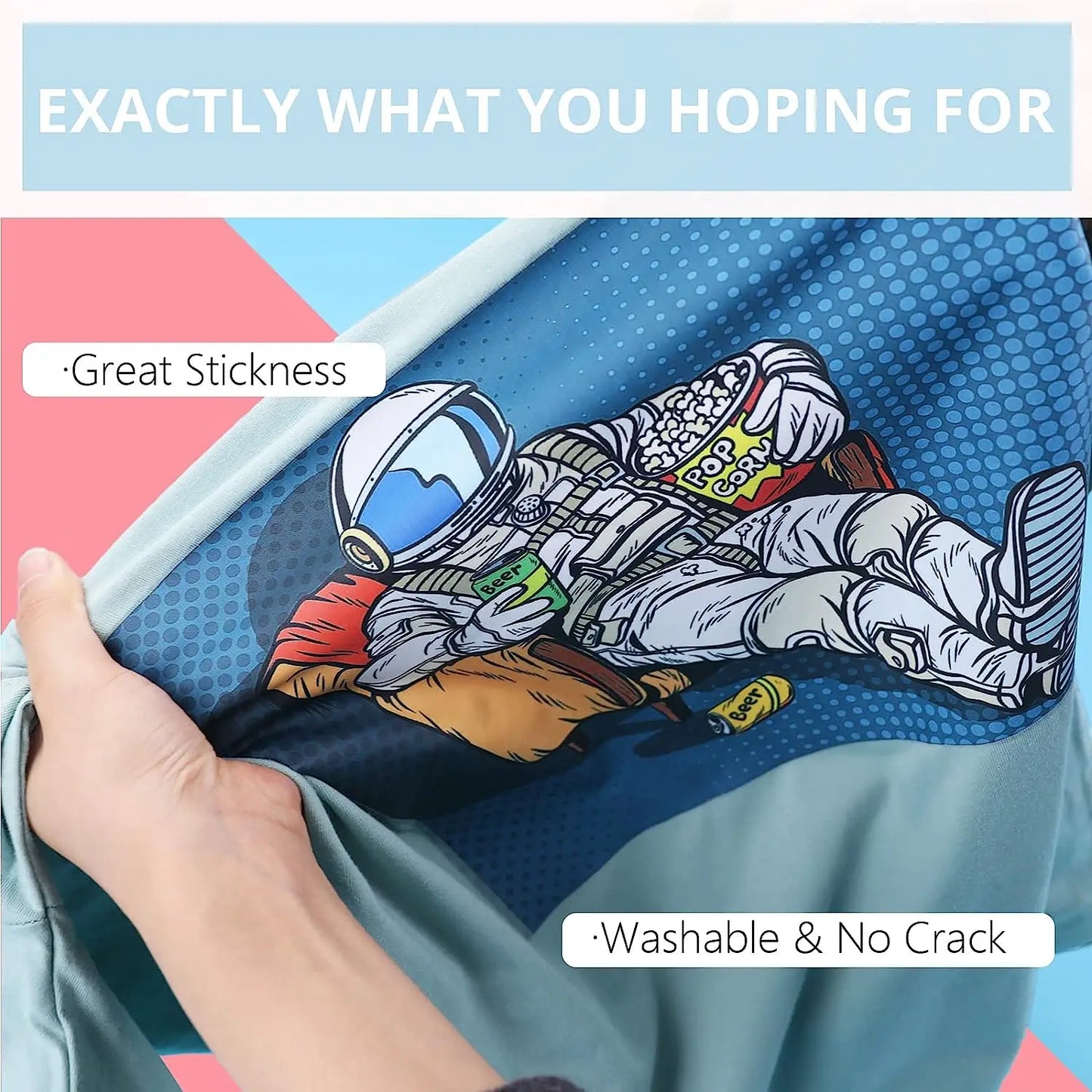 Cricut-kompatibel: Sublimationsfolie für dunkle Stoffe – 30 x 152 cm – Glänzend oder Matt – Waschbeständig & langlebig