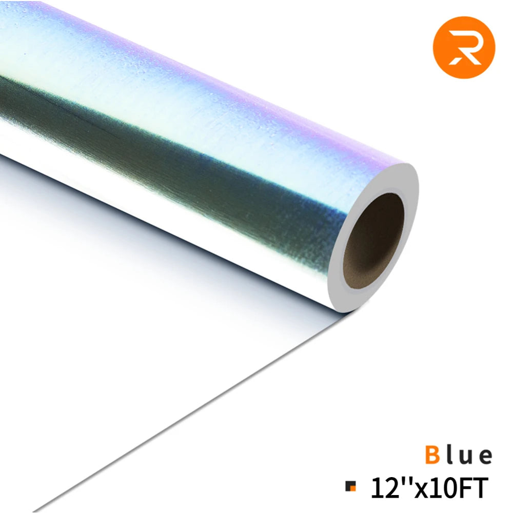 Cricut-kompatibel: Holografische HTV-Folie mit Farbverlauf – 30 x 305 cm – Metallic-Flexfolie zum Aufbügeln