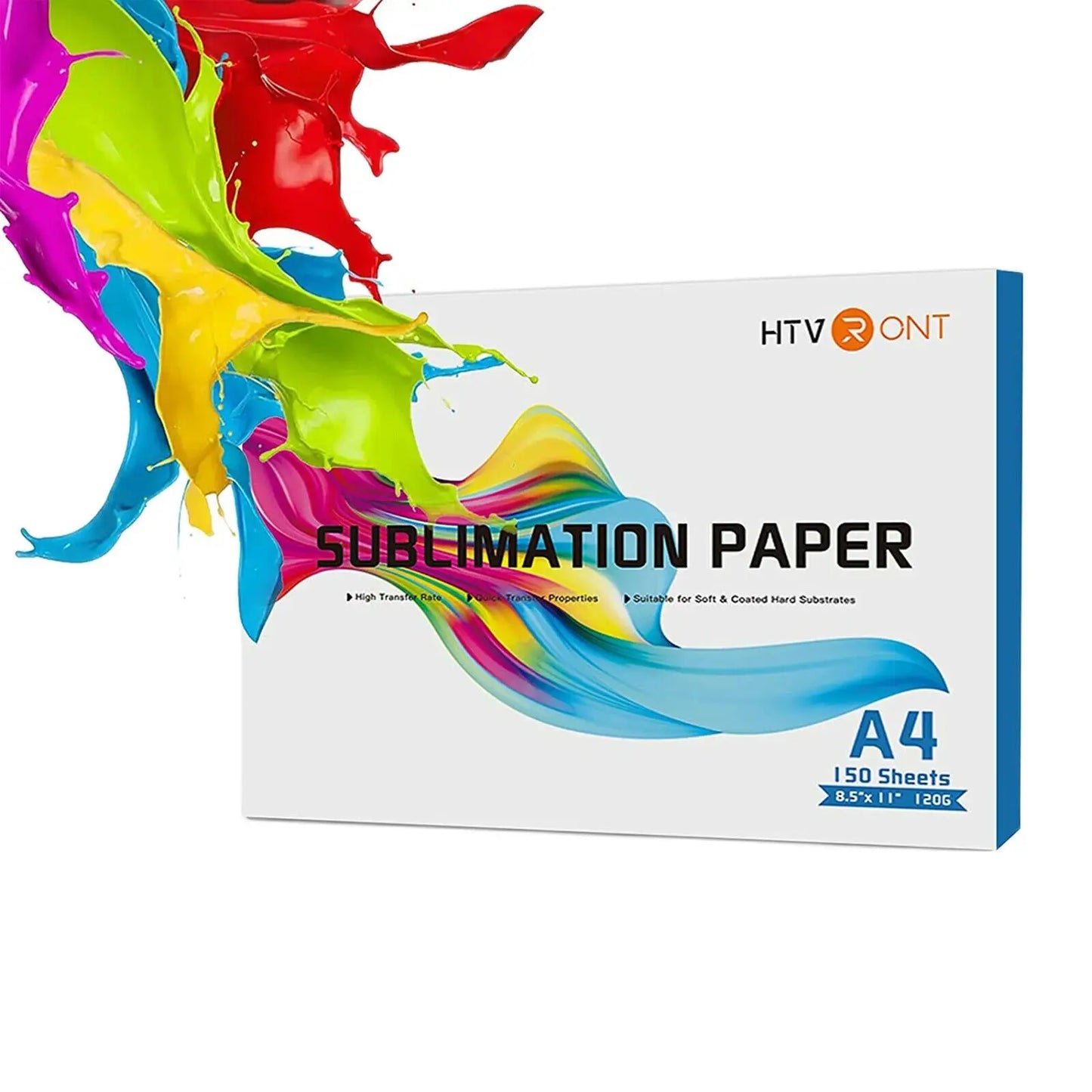 Cricut-kompatibel: 150 Blatt Sublimationspapier – A4 (21 × 29,7 cm) – 120 g Transferpapier für Plotter, T-Shirts & Textildruck