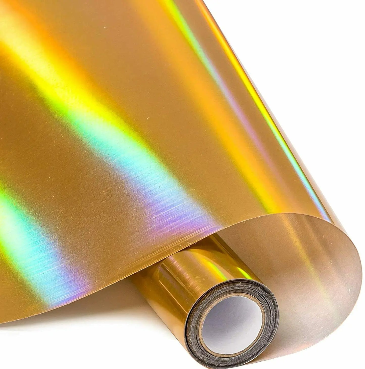 Cricut-kompatibel: Holografische HTV-Folie mit Farbverlauf – 30 x 305 cm – Metallic-Flexfolie zum Aufbügeln