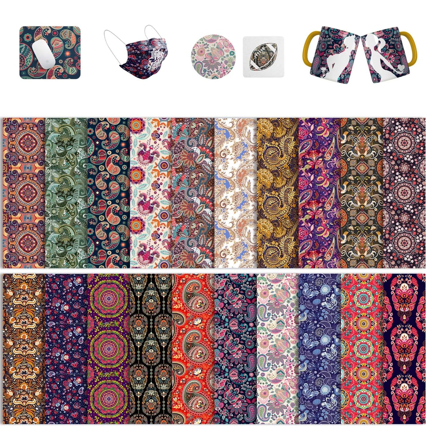 Cricut Easy Press Mini + 20er Bundle Infusible Ink Transferfolien (30,5 × 30,5 cm)