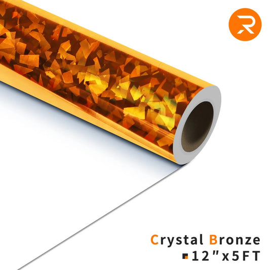 3 Stück Cricut-kompatibel Plotter Kristall Holographisches Metallisches Wärmeübertragungs-Vinyl 30 × 150 cm – Rollen Set in verschiedenen Farben – Bügelfolie für T-Shirts