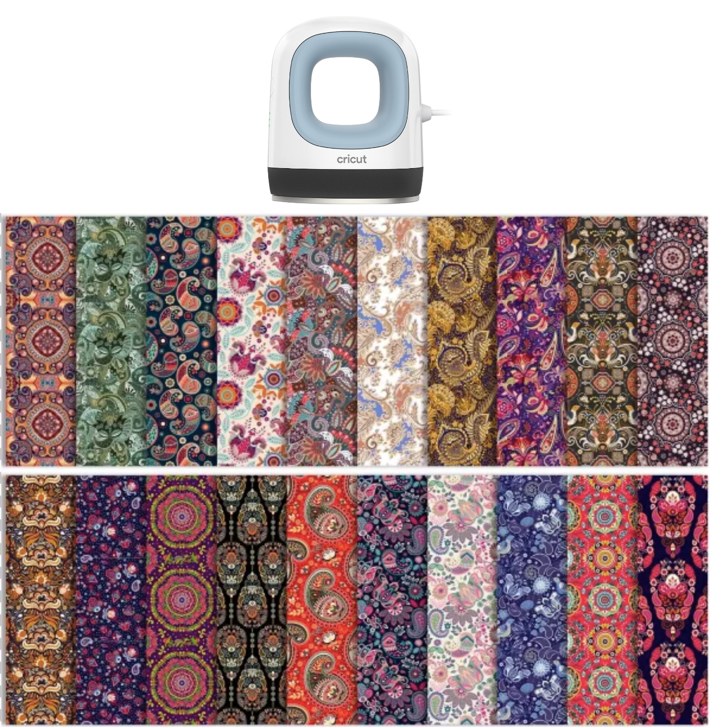 Cricut Easy Press Mini + 20er Bundle Infusible Ink Transferfolien (30,5 × 30,5 cm)