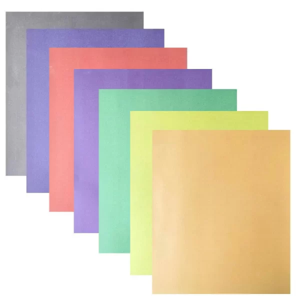 Cricut-kompatible Infusible Transfer Ink Sheets 7pcs 10"x12" Solid Color Sublimation Transfer Paper for Cut Mug Press for DIY Tshirts Tote Bags