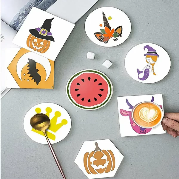 Cricut-kompatibles Infusible Transfer Ink Vinyl Film, Aquarell-Design, Einfarbiges Sublimationspapier für Tassen, Wärme Presse für DIY-T-Shirts und Untersetzer - Image 5