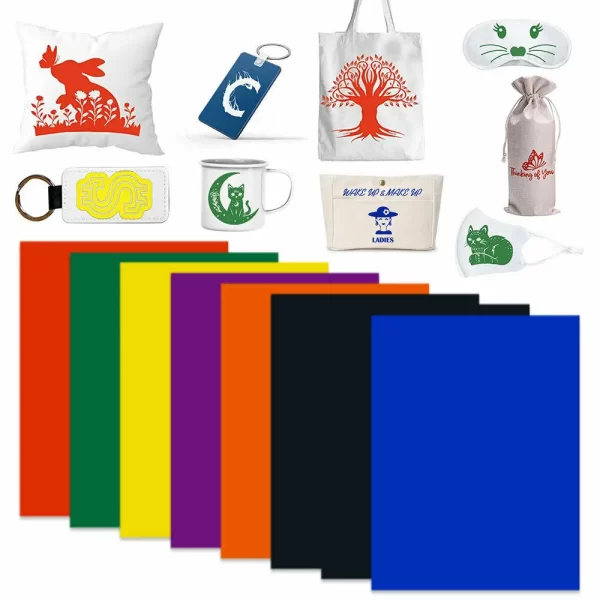 Cricut-kompatibles Infusible Transfer Ink Vinyl Film, Aquarell-Design, Einfarbiges Sublimationspapier für Tassen, Wärme Presse für DIY-T-Shirts und Untersetzer - Image 4