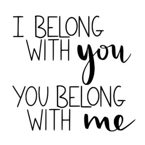 Cricut-kompatibel SVG Design – I Belong with You