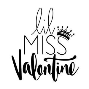Cricut-kompatibel SVG Design – Lil Miss Valentine SVG