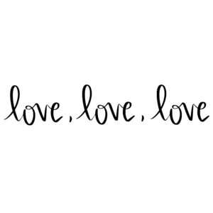 Cricut-kompatibel SVG Design – Love Love Love SVG