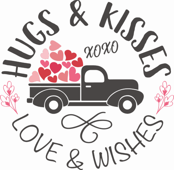 cricut einfach schneiden hugs_kisses_love_wishes