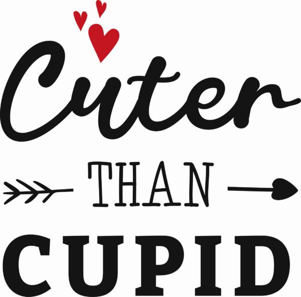 Cricut-kompatibel: Cuter Than Cupid – Valentinstag SVG
