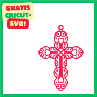Cricut-kompatibel Osterkreuz Stil 12 SVG – Symbolisches Design für deine Osterprojekte ★★★★★