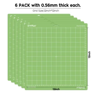 Cricut-kompatibel – Klebe-Schneidematten | 6er & 3er-Pack 30,5 x 30,5 cm PVC-Matten für Explore Air, Air 2 & Maker, Maker 3