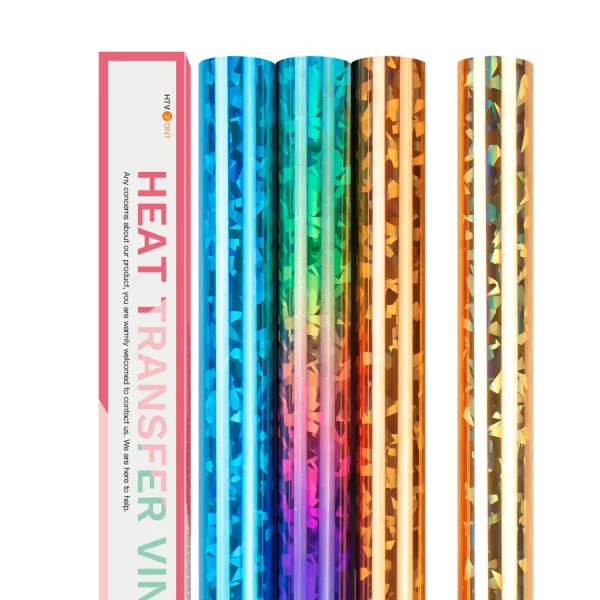 Cricut-kompatibel: Farbverlauf-Bügelfolie Regenbogen – 30 x 150 cm Flexfolie für T-Shirts, Caps & DIY-Textildesigns - Image 3