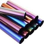 Cricut-kompatibel: 10 Meter Farbwechsel-Chamäleon Flexfolie – 10 Rollen à 30 cm x 100 cm – Chamäleon HTV