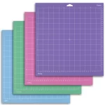 Cricut-kompatibel – 4er-Set Schneidematten 30x30 cm (StandardGrip, LightGrip, StrongGrip, FabricGrip)