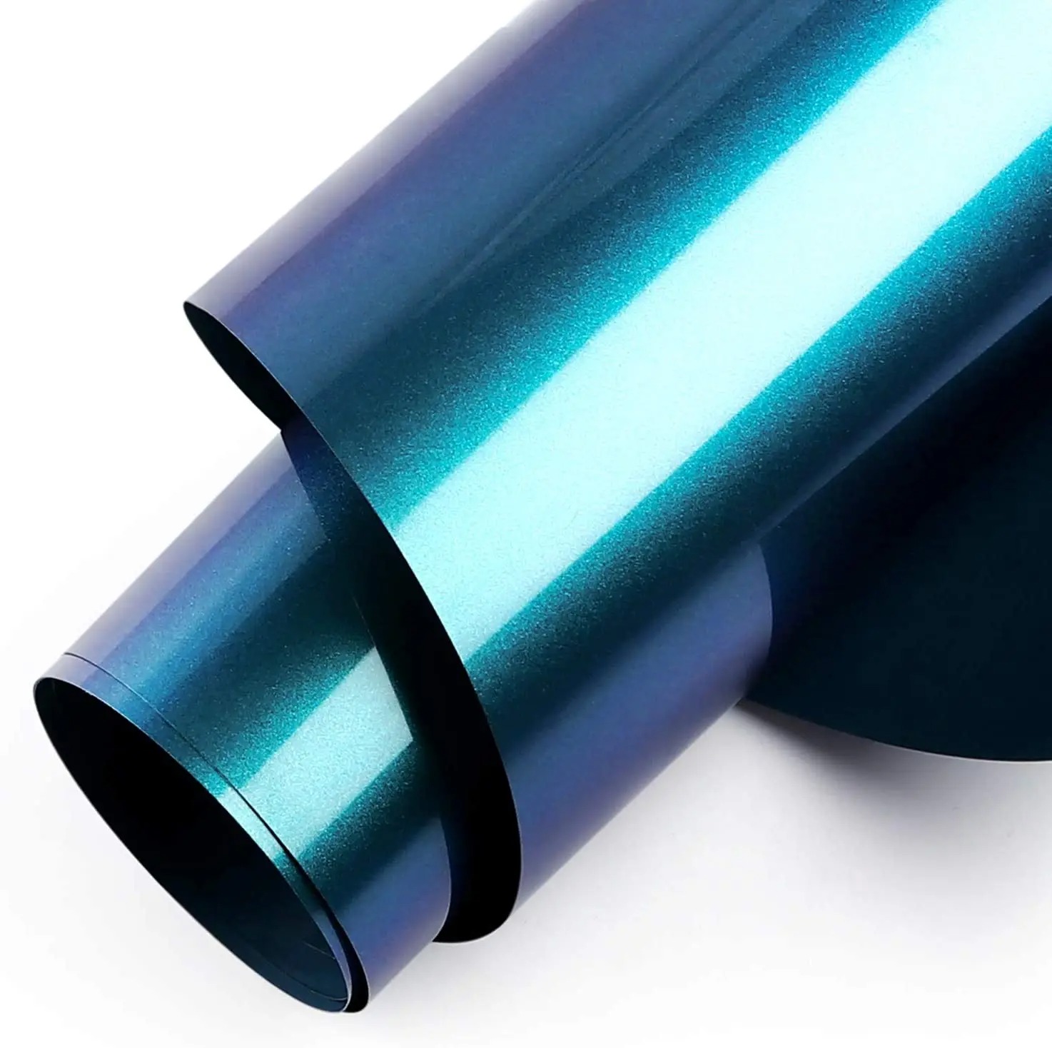 Cricut-kompatibel: 10 Meter Farbwechsel-Chamäleon Flexfolie – 10 Rollen à 30 cm x 100 cm – Chamäleon HTV – Bild 5