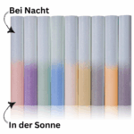 NEU! Cricut-kompatibel: 9er-Bundle – UV-reaktives Glitzer-Wärmeübertragungs-Vinyl, 30,5 x 25,4 cm – Farbwechselnd bei Sonnenlicht – HTV Folien-Set für Plotter & Wärmepresse