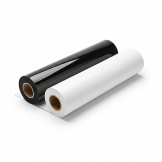 30 Meter Plotter Bügel-Folie – Cricut-kompatibel, 15 m Weiß + 15 m Schwarz PU HTV Vinyl