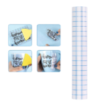 Cricut-kompatibel – 15 Meter Transferfolie mit Ausrichtungsgitter (transparent & selbstklebend)
