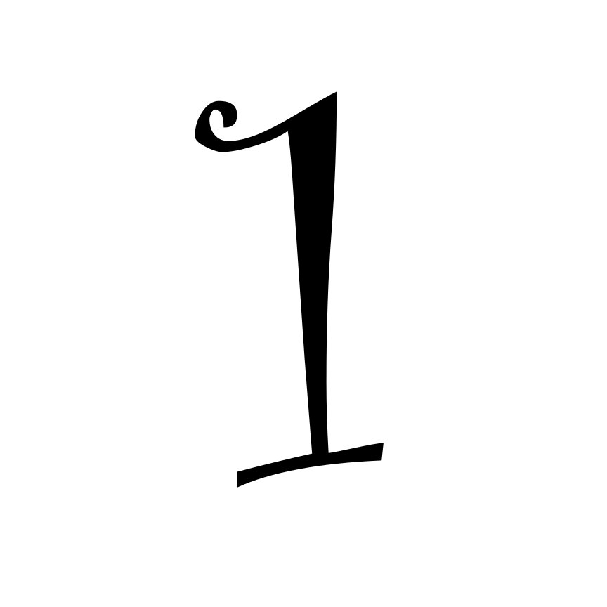 Curly Doodle Monogramm Schriftart – Verspieltes Wirbel-Alphabet mit Großbuchstaben, Kleinbuchstaben, Zahlen und Satzzeichen | Cricut-kompatibel – Bild 4