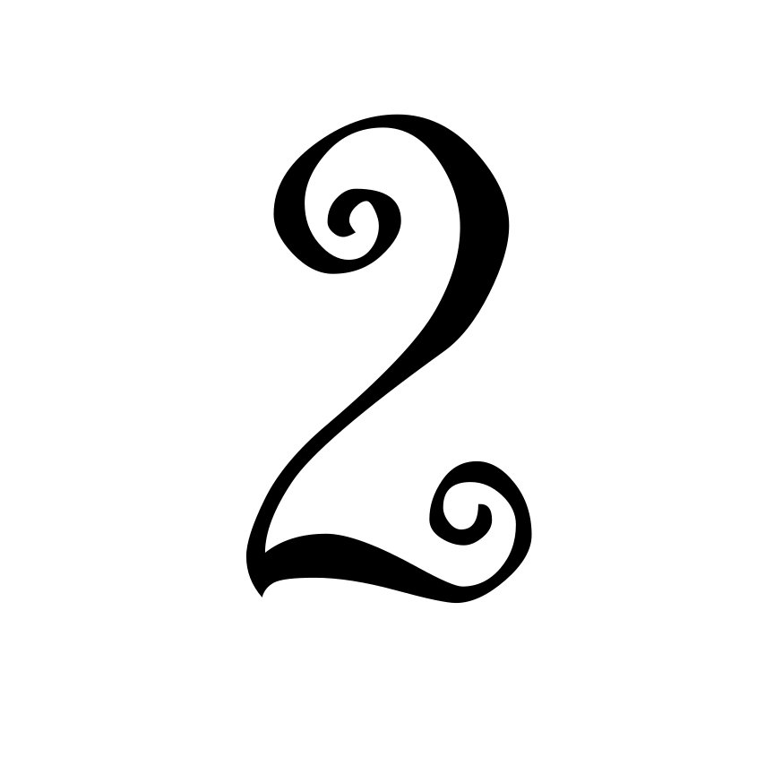 Curly Doodle Monogramm Schriftart – Verspieltes Wirbel-Alphabet mit Großbuchstaben, Kleinbuchstaben, Zahlen und Satzzeichen | Cricut-kompatibel – Bild 5