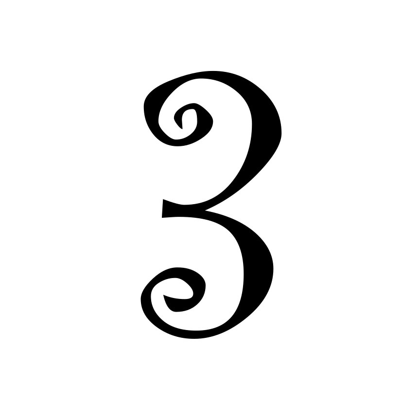 Curly Doodle Monogramm Schriftart – Verspieltes Wirbel-Alphabet mit Großbuchstaben, Kleinbuchstaben, Zahlen und Satzzeichen | Cricut-kompatibel – Bild 6