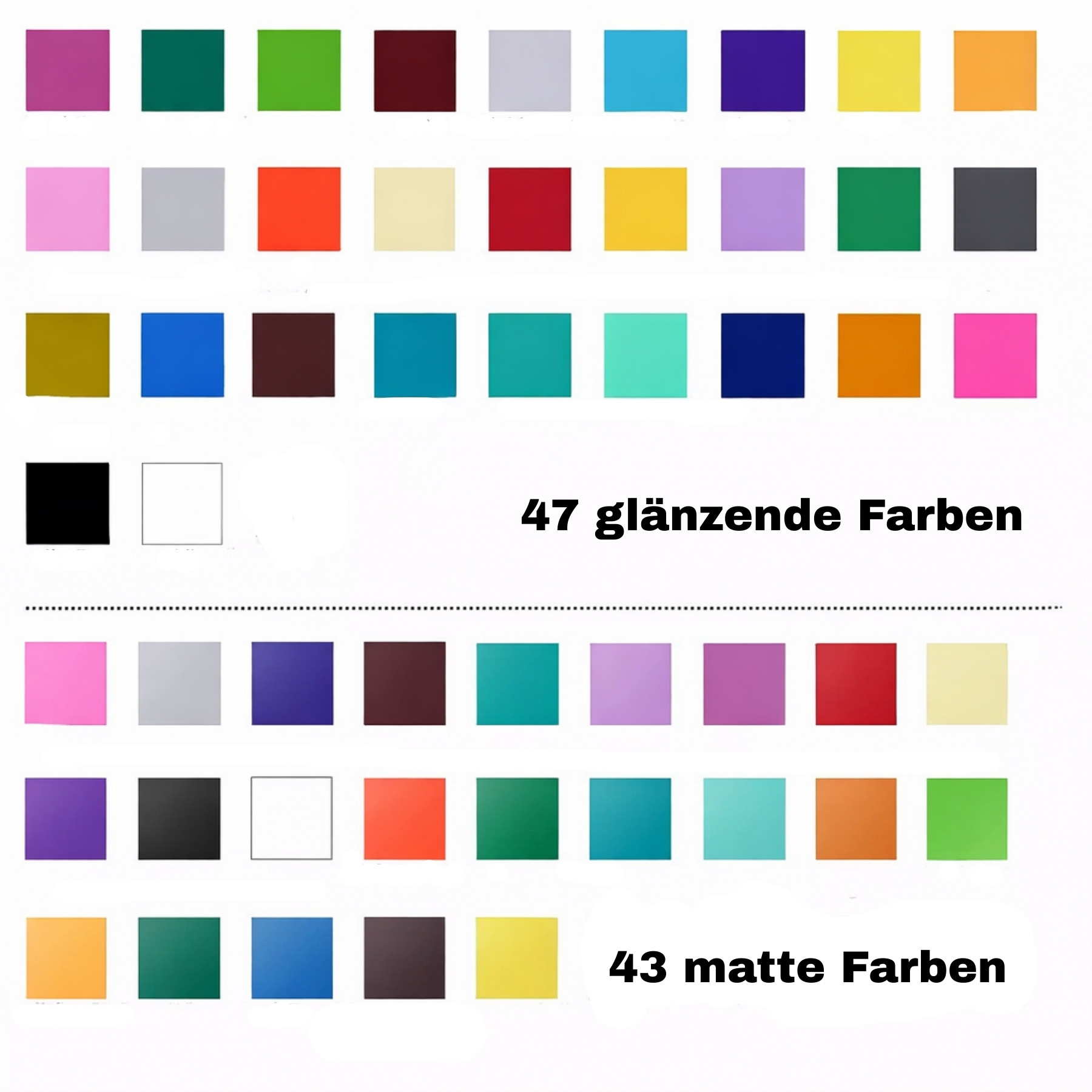 Cricut-kompatibel Plotter Selbstklebende Vinylfolien 30,5 x 30,5 cm – 100 Blatt Set inkl. Transferfolie – Bild 2