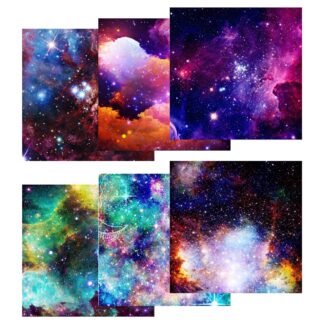 Cricut-kompatibel Infusible Ink Transferfolien Set 30 x 25 cm – 6er Bundle Starry Sky & Constellation für Plotter