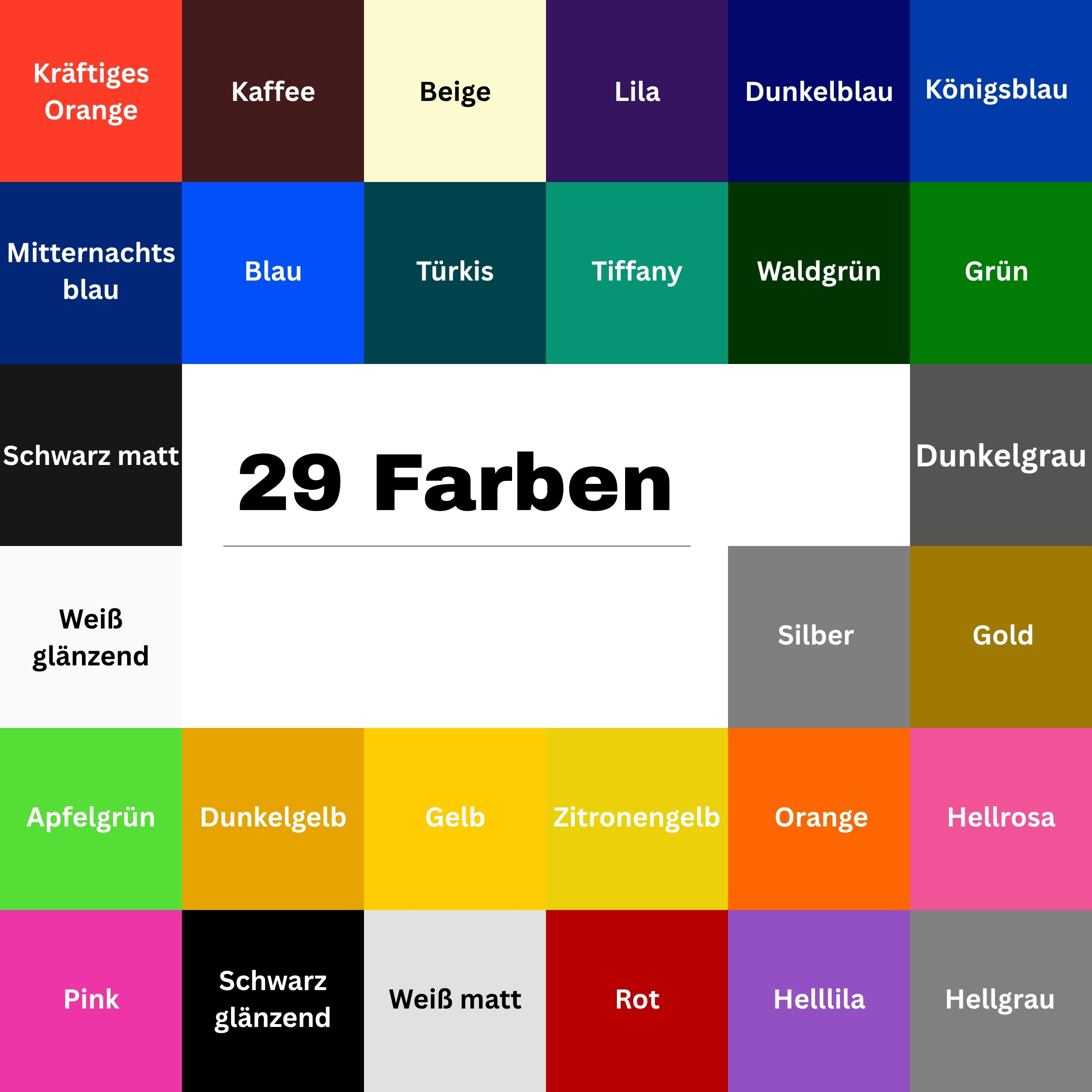 Cricut-kompatibel Plotter Vinyl 30,5 x 30,5 cm – 40er Set Permanent Klebefolie, 29 Farben – Bild 2