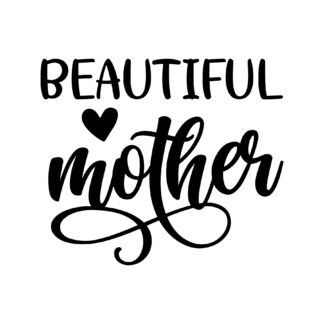 Beautiful Mother SVG mit Herz | Cricut-kompatibel