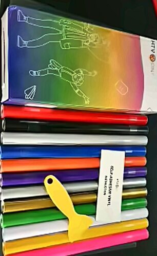 Cricut-kompatibel: 12 Rollen Permanent Vinyl (30x152 cm) – Bunte Klebefolie für Tassen, Gläser, Handyhüllen & DIY-Deko photo review